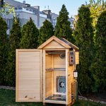 Коптильня DREVOS START Family изнутри: нержавеющая сталь AISI 430