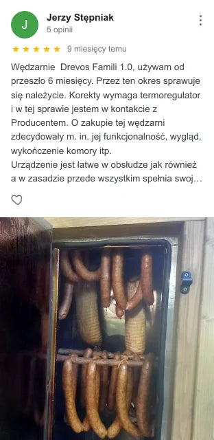 Отзыв клиента DREVOS в Google: Jerzy Stępniak, оценка 5 из 5 — скриншот