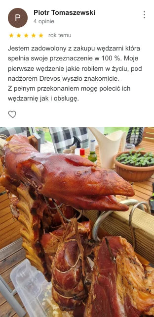 Отзыв клиента DREVOS в Google: Piotr Tomaszewski, оценка 5 из 5 — скриншот