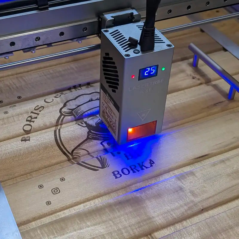 Znakowanie laserowe elementów drewnianych
